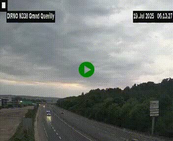 <h2>Webcam routière sur N338 à hauteur de Grand-Quevilly en périphérie de Rouen. Vue orientée vers Rouen</h2>