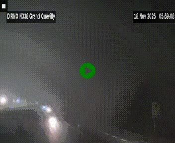 <h2>Webcam routière sur N338 à hauteur de Grand-Quevilly en périphérie de Rouen. Vue orientée vers Rouen</h2>