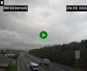 <h2>Webcam routière sur N338 à hauteur de Grand-Quevilly en périphérie de Rouen. Vue orientée vers Rouen</h2>