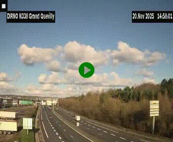 <h2>Webcam routière sur N338 à hauteur de Grand-Quevilly en périphérie de Rouen. Vue orientée vers Rouen</h2>
