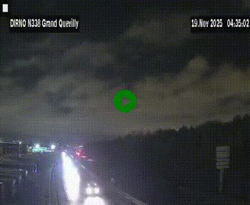 <h2>Webcam routière sur N338 à hauteur de Grand-Quevilly en périphérie de Rouen. Vue orientée vers Rouen</h2>