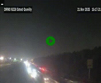 <h2>Webcam routière sur N338 à hauteur de Grand-Quevilly en périphérie de Rouen. Vue orientée vers Rouen</h2>
