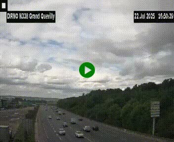 <h2>Webcam routière sur N338 à hauteur de Grand-Quevilly en périphérie de Rouen. Vue orientée vers Rouen</h2>