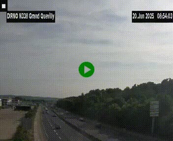 <h2>Webcam routière sur N338 à hauteur de Grand-Quevilly en périphérie de Rouen. Vue orientée vers Rouen</h2>