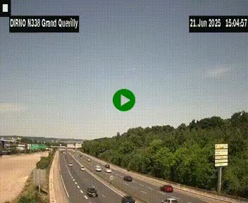 <h2>Webcam routière sur N338 à hauteur de Grand-Quevilly en périphérie de Rouen. Vue orientée vers Rouen</h2>
