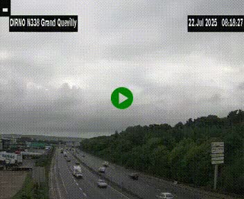 <h2>Webcam routière sur N338 à hauteur de Grand-Quevilly en périphérie de Rouen. Vue orientée vers Rouen</h2>