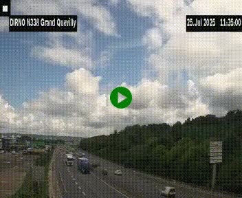 <h2>Webcam routière sur N338 à hauteur de Grand-Quevilly en périphérie de Rouen. Vue orientée vers Rouen</h2>