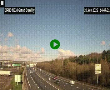 <h2>Webcam routière sur N338 à hauteur de Grand-Quevilly en périphérie de Rouen. Vue orientée vers Rouen</h2>