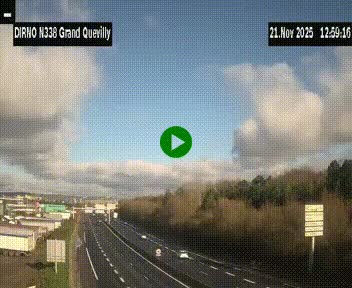 <h2>Webcam routière sur N338 à hauteur de Grand-Quevilly en périphérie de Rouen. Vue orientée vers Rouen</h2>