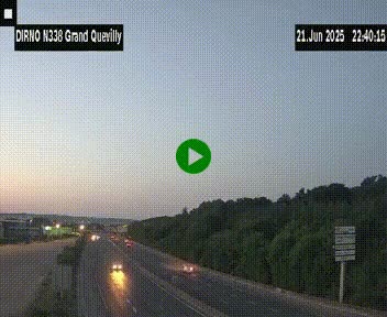 <h2>Webcam routière sur N338 à hauteur de Grand-Quevilly en périphérie de Rouen. Vue orientée vers Rouen</h2>