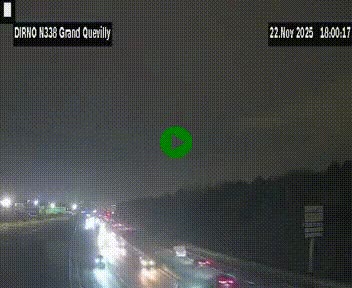 <h2>Webcam routière sur N338 à hauteur de Grand-Quevilly en périphérie de Rouen. Vue orientée vers Rouen</h2>