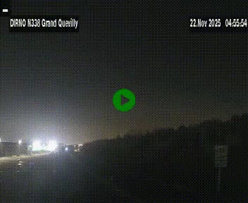 <h2>Webcam routière sur N338 à hauteur de Grand-Quevilly en périphérie de Rouen. Vue orientée vers Rouen</h2>