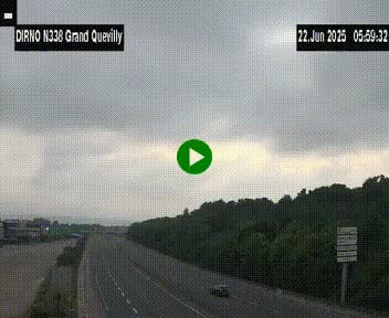 <h2>Webcam routière sur N338 à hauteur de Grand-Quevilly en périphérie de Rouen. Vue orientée vers Rouen</h2>