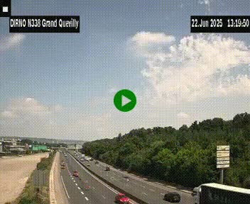 <h2>Webcam routière sur N338 à hauteur de Grand-Quevilly en périphérie de Rouen. Vue orientée vers Rouen</h2>