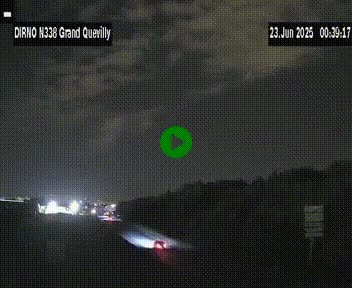 <h2>Webcam routière sur N338 à hauteur de Grand-Quevilly en périphérie de Rouen. Vue orientée vers Rouen</h2>