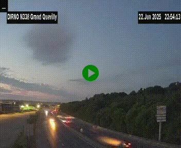 <h2>Webcam routière sur N338 à hauteur de Grand-Quevilly en périphérie de Rouen. Vue orientée vers Rouen</h2>