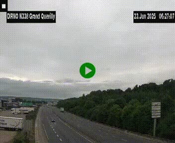 <h2>Webcam routière sur N338 à hauteur de Grand-Quevilly en périphérie de Rouen. Vue orientée vers Rouen</h2>