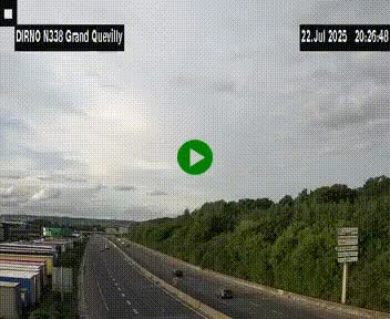 <h2>Webcam routière sur N338 à hauteur de Grand-Quevilly en périphérie de Rouen. Vue orientée vers Rouen</h2>