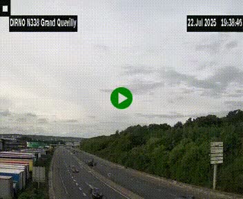 <h2>Webcam routière sur N338 à hauteur de Grand-Quevilly en périphérie de Rouen. Vue orientée vers Rouen</h2>