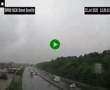 <h2>Webcam routière sur N338 à hauteur de Grand-Quevilly en périphérie de Rouen. Vue orientée vers Rouen</h2>