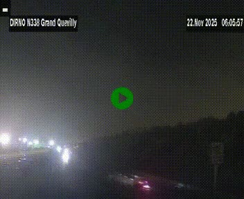 <h2>Webcam routière sur N338 à hauteur de Grand-Quevilly en périphérie de Rouen. Vue orientée vers Rouen</h2>