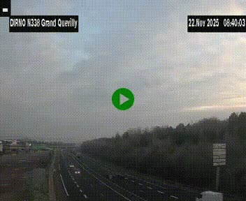 <h2>Webcam routière sur N338 à hauteur de Grand-Quevilly en périphérie de Rouen. Vue orientée vers Rouen</h2>