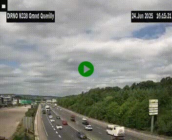 <h2>Webcam routière sur N338 à hauteur de Grand-Quevilly en périphérie de Rouen. Vue orientée vers Rouen</h2>