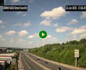 <h2>Webcam routière sur N338 à hauteur de Grand-Quevilly en périphérie de Rouen. Vue orientée vers Rouen</h2>