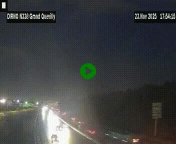 <h2>Webcam routière sur N338 à hauteur de Grand-Quevilly en périphérie de Rouen. Vue orientée vers Rouen</h2>