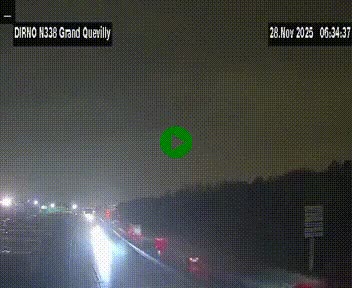 <h2>Webcam routière sur N338 à hauteur de Grand-Quevilly en périphérie de Rouen. Vue orientée vers Rouen</h2>