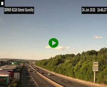 <h2>Webcam routière sur N338 à hauteur de Grand-Quevilly en périphérie de Rouen. Vue orientée vers Rouen</h2>