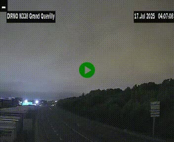 <h2>Webcam routière sur N338 à hauteur de Grand-Quevilly en périphérie de Rouen. Vue orientée vers Rouen</h2>