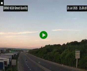<h2>Webcam routière sur N338 à hauteur de Grand-Quevilly en périphérie de Rouen. Vue orientée vers Rouen</h2>
