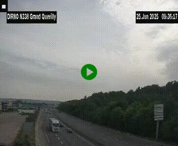 <h2>Webcam routière sur N338 à hauteur de Grand-Quevilly en périphérie de Rouen. Vue orientée vers Rouen</h2>