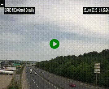 <h2>Webcam routière sur N338 à hauteur de Grand-Quevilly en périphérie de Rouen. Vue orientée vers Rouen</h2>