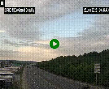 <h2>Webcam routière sur N338 à hauteur de Grand-Quevilly en périphérie de Rouen. Vue orientée vers Rouen</h2>