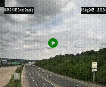 <h2>Webcam routière sur N338 à hauteur de Grand-Quevilly en périphérie de Rouen. Vue orientée vers Rouen</h2>