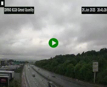 <h2>Webcam routière sur N338 à hauteur de Grand-Quevilly en périphérie de Rouen. Vue orientée vers Rouen</h2>