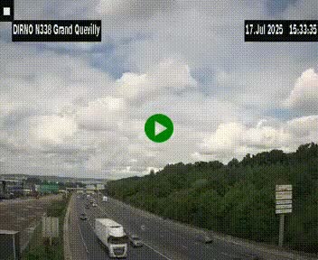 <h2>Webcam routière sur N338 à hauteur de Grand-Quevilly en périphérie de Rouen. Vue orientée vers Rouen</h2>