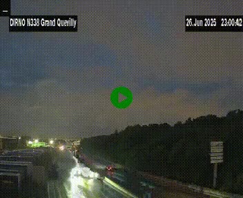 <h2>Webcam routière sur N338 à hauteur de Grand-Quevilly en périphérie de Rouen. Vue orientée vers Rouen</h2>