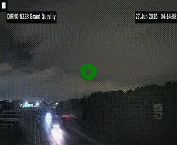 <h2>Webcam routière sur N338 à hauteur de Grand-Quevilly en périphérie de Rouen. Vue orientée vers Rouen</h2>