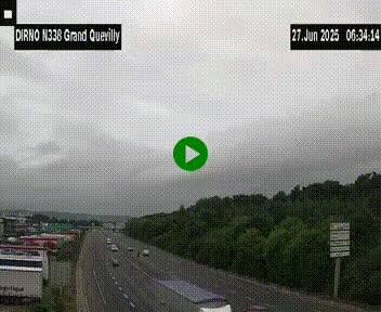 <h2>Webcam routière sur N338 à hauteur de Grand-Quevilly en périphérie de Rouen. Vue orientée vers Rouen</h2>