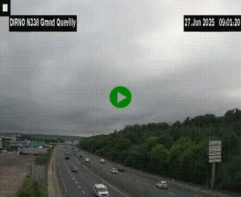<h2>Webcam routière sur N338 à hauteur de Grand-Quevilly en périphérie de Rouen. Vue orientée vers Rouen</h2>