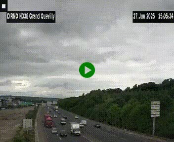 <h2>Webcam routière sur N338 à hauteur de Grand-Quevilly en périphérie de Rouen. Vue orientée vers Rouen</h2>