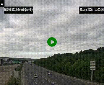 <h2>Webcam routière sur N338 à hauteur de Grand-Quevilly en périphérie de Rouen. Vue orientée vers Rouen</h2>