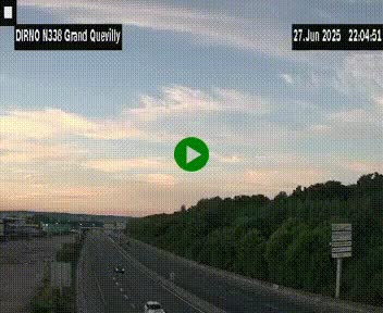 <h2>Webcam routière sur N338 à hauteur de Grand-Quevilly en périphérie de Rouen. Vue orientée vers Rouen</h2>