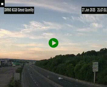 <h2>Webcam routière sur N338 à hauteur de Grand-Quevilly en périphérie de Rouen. Vue orientée vers Rouen</h2>