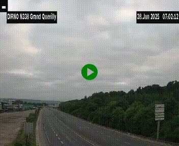 <h2>Webcam routière sur N338 à hauteur de Grand-Quevilly en périphérie de Rouen. Vue orientée vers Rouen</h2>
