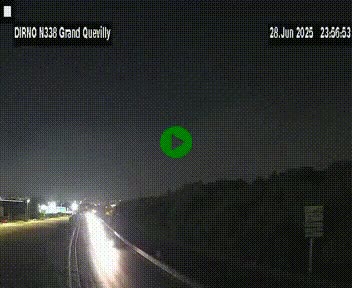 <h2>Webcam routière sur N338 à hauteur de Grand-Quevilly en périphérie de Rouen. Vue orientée vers Rouen</h2>