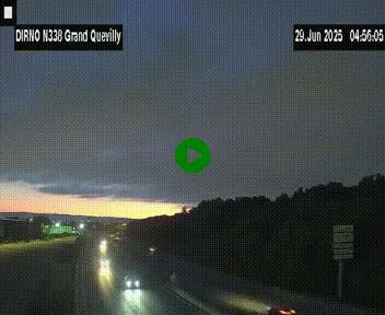 <h2>Webcam routière sur N338 à hauteur de Grand-Quevilly en périphérie de Rouen. Vue orientée vers Rouen</h2>